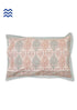 40s Cotton Pillow Cover in Block Print