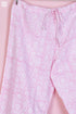 Cambric Cotton Long Pajama Set In Graphic Block Print