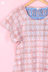 Cambric Cotton Wader Pajama Set In Graphic Block Print