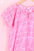 Cambric Cotton Engles Pajama Set In Graphic Block Print