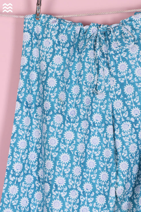 Bizzy Lizzy Long Pajama Set In Floral Block Print