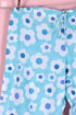 Cambric Cotton Long Pajama Set In Floral Block Print
