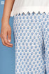 Cambric Cotton Wader Pant In Floral Block Print