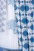 Slub Cotton Dress Material with Mulmul Dupatta In Floral Block Print