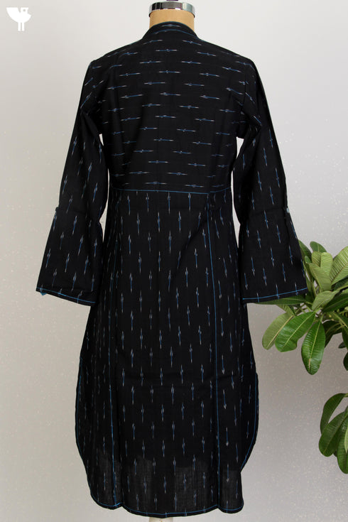Khaadi Cotton Kurta with Ikat Weave