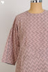 Dobby Cotton Panelled Top With Graphic Block Print