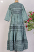 Khaadi Cotton Tiered Floor Length Dress With Block Print