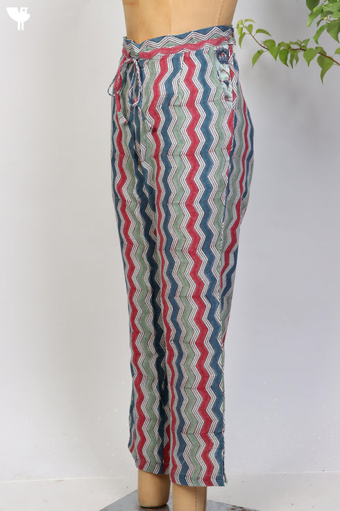 100% Khaadi Cotton Pant With Graphic Block Print