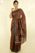 Maheshwari Silk Saree With Floral Embroidery