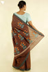 Maheshwari Silk Saree With Floral Embroidery