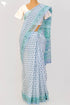 Kota Handloom Cotton Saree In Floral Block Print