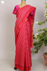 Maheshwari Silk Saree In Floral Block Print