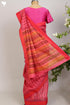 Maheshwari Silk Saree In Floral Block Print