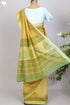 Maheshwari Silk Saree In Floral Block Print