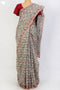 Bengal Cotton Saree In Floral Block Print