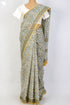 Bengal Cotton Saree In Floral Block Print