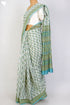 Bengal Cotton Saree In Floral Block Print