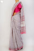 Bengal Cotton Saree In Floral Block Print