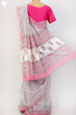 Bengal Cotton Saree In Floral Block Print