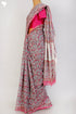 Bengal Cotton Saree In Floral Block Print