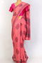 Bengal Cotton Saree In Floral Block Print