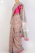 Bengal Cotton Saree In Floral Block Print