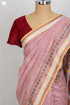 Maheshwari Silk Saree In Graphic Block Print