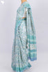 Kota Doria Saree In Floral Block Print