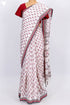 Bengal Cotton Saree In Floral Block Print