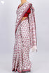 Bengal Cotton Saree In Graphic Block Print