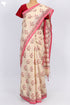 Bengal Cotton Saree In Floral Block Print