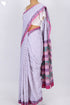 Mulmul Cotton Saree In Floral Block Print