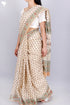 Kota Doria Saree In Floral Block Print