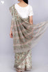 Kota Doria Saree In Floral Block Print