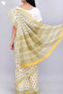 Maheshwari Saree In Floral Block Print