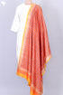 Tussar Silk Dupatta in Geometric Block Print