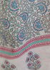 Chanderi Silk Dupatta In Floral Block Print