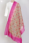 Chanderi Silk Dupatta In Floral Block Print