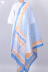 Kota Doria Dupatta In Striped Block Print