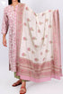 Mulmul Cotton Dupatta In Floral Block Print