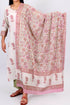 Mulmul Cotton Dupatta In Floral Block Print