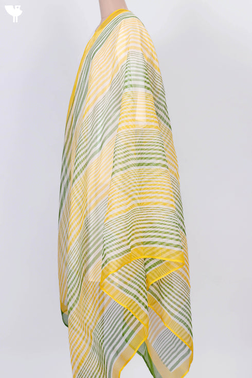 Kota DoriaDupatta In Striped Block Print