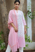 Mulmul Cotton Stole In Striped Block Print