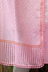 Mulmul Cotton Stole In Striped Block Print