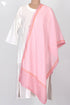 Mulmul Cotton Stole In Striped Block Print