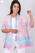 Mulmul Cotton Stole In Geometric Block Print
