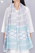Mulmul Cotton Stole In Graphic Block Print