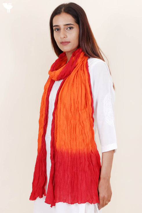 Mulmul Cotton Dupatta With Tassels