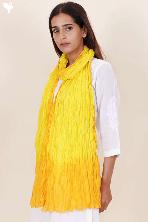 Mulmul Cotton Dupatta With Tassels
