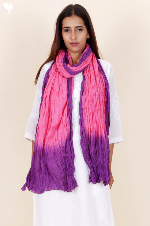 Mulmul Cotton Dupatta With Tassels